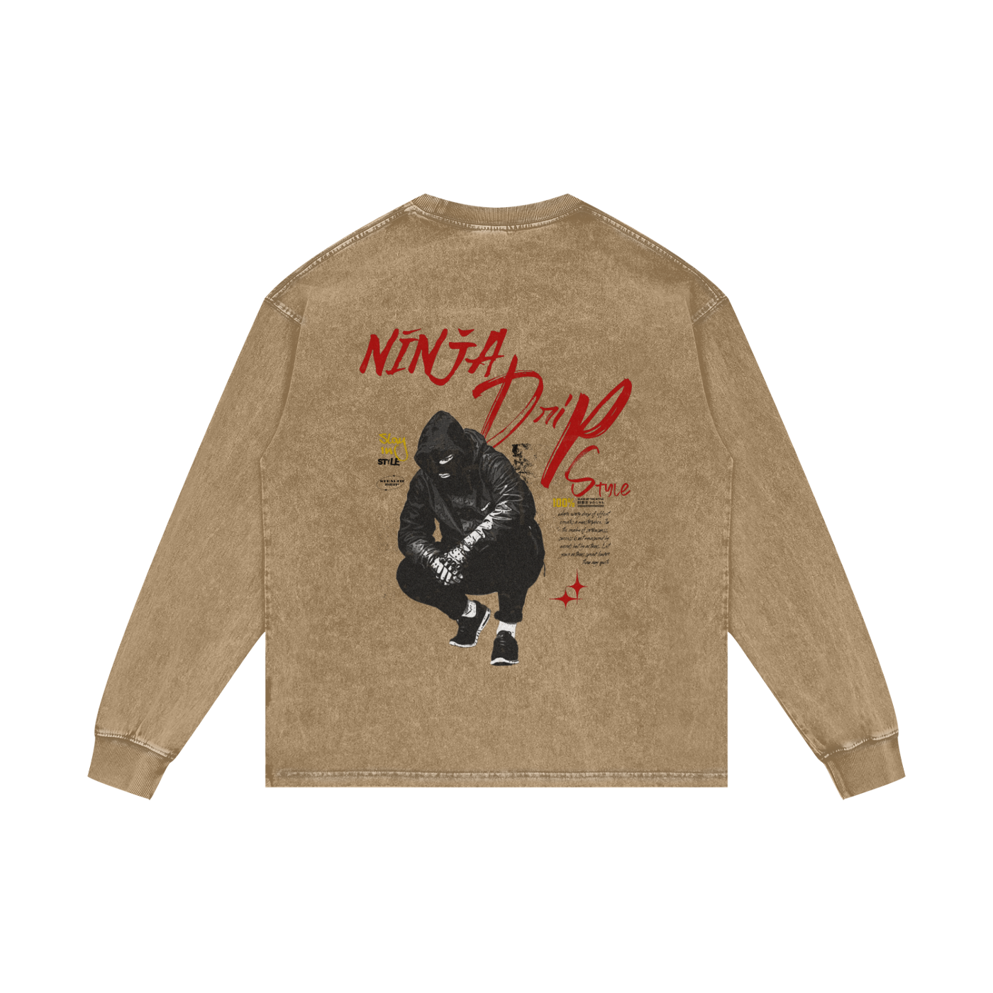 Ninja Drip Oversize Long Sleeve T-Shirt