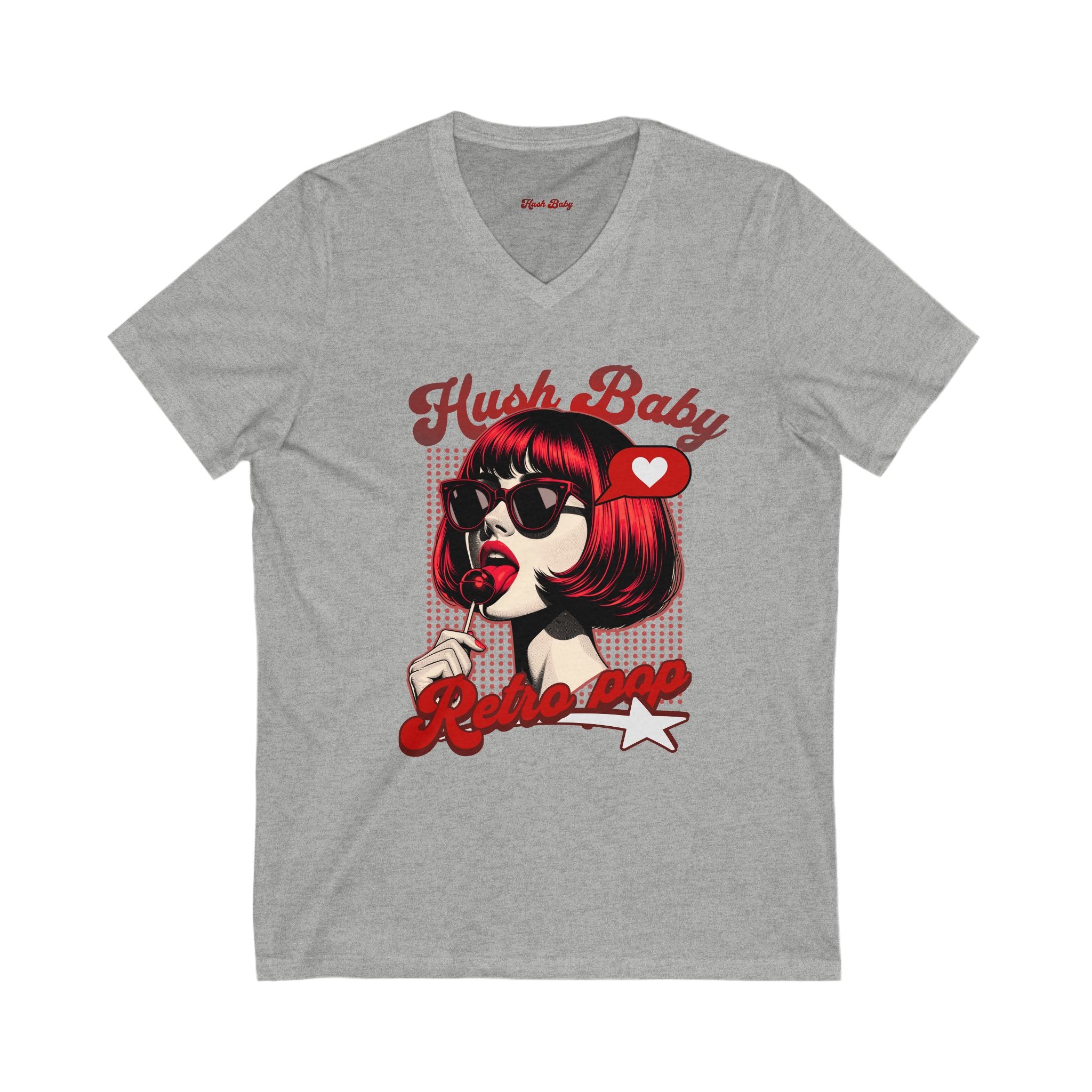 Hush Baby Retro Chic V-Neck Tee