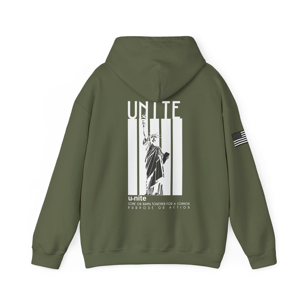 U-N-I-T-E Hoodie (White Writing)