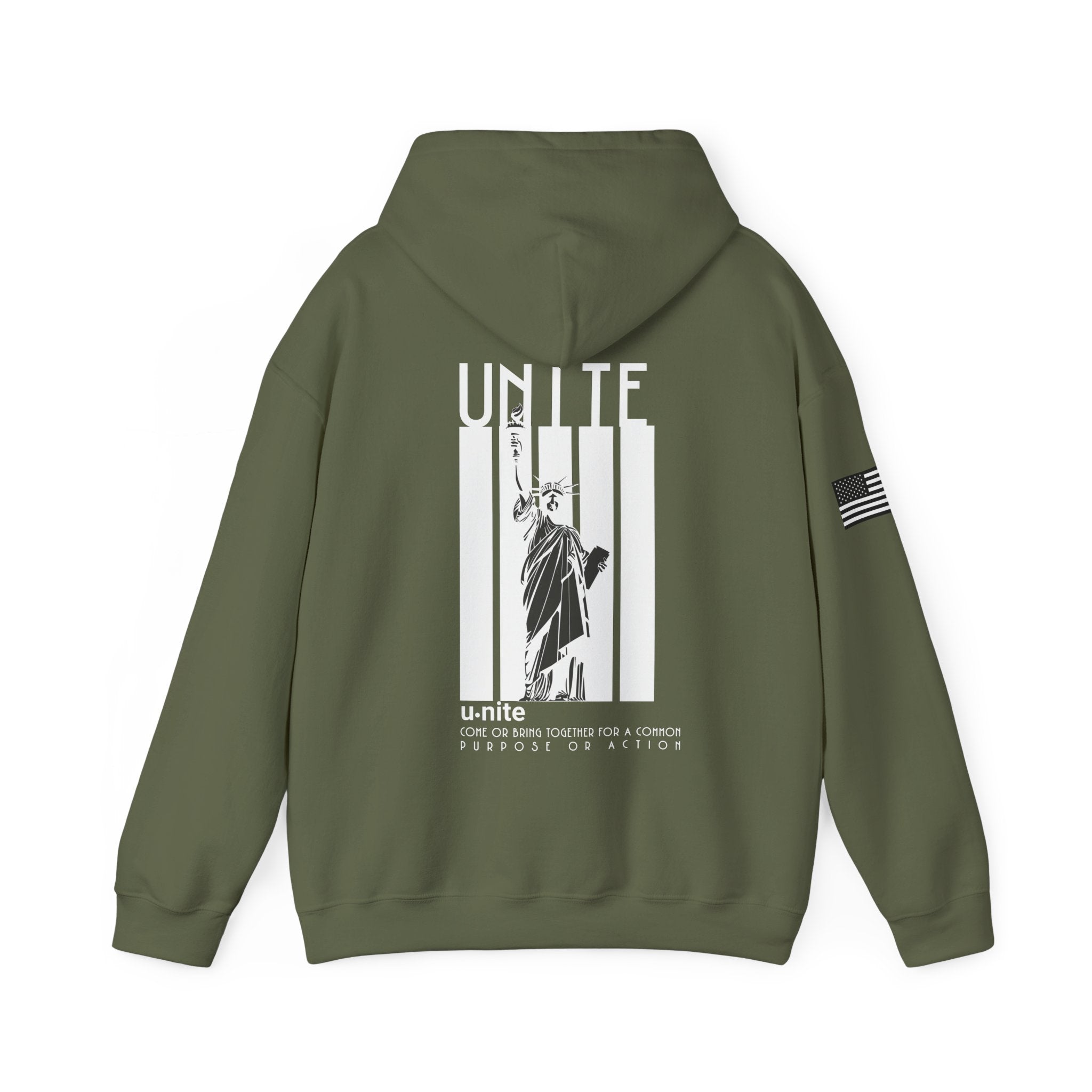U-N-I-T-E Hoodie (White Writing)