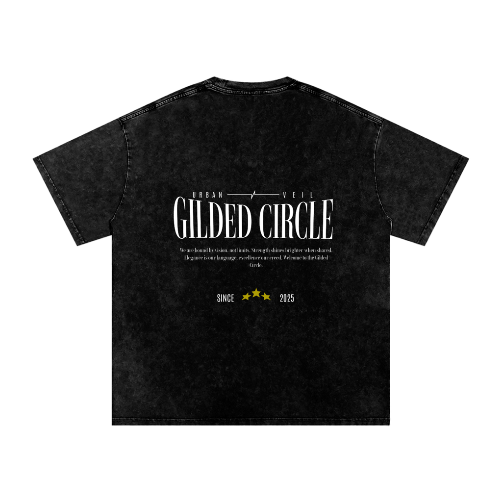 Gilded Circle Oversized Cotton T-Shirt