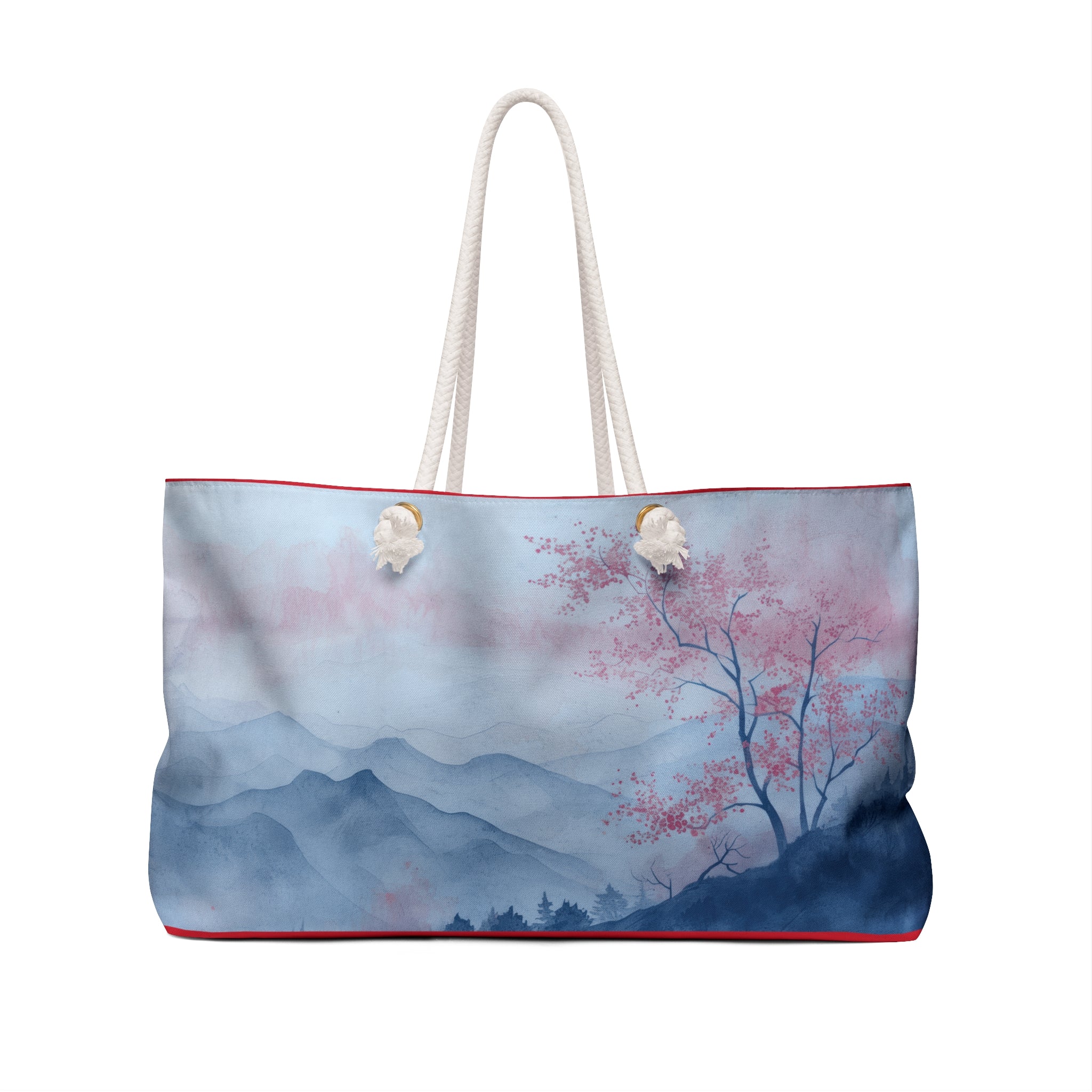 Mountain and Samurai Stylish Weekender Bag