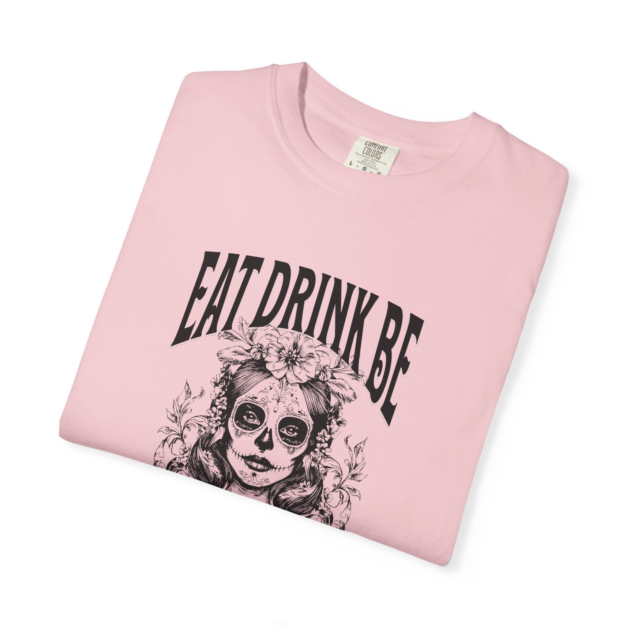 Garment-Dyed T-Shirt with Scary Design, Halloween Apparel, Unisex Tee, Festival Outfit, Spooky Gift, Casual Wear