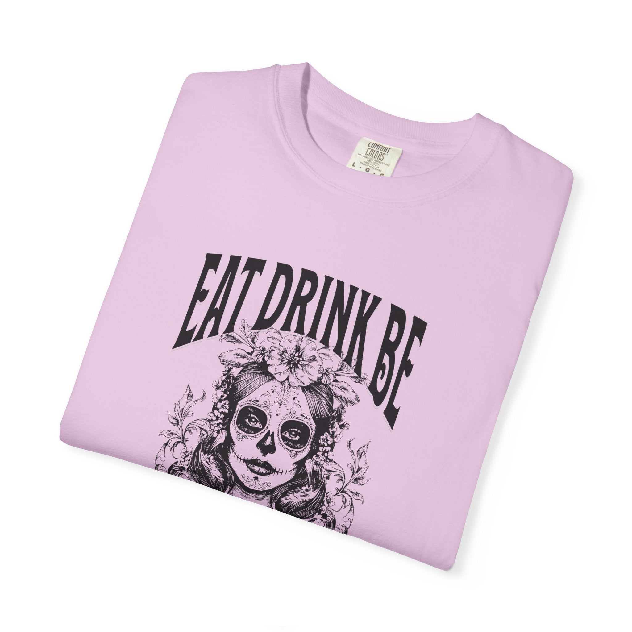 Garment-Dyed T-Shirt with Scary Design, Halloween Apparel, Unisex Tee, Festival Outfit, Spooky Gift, Casual Wear