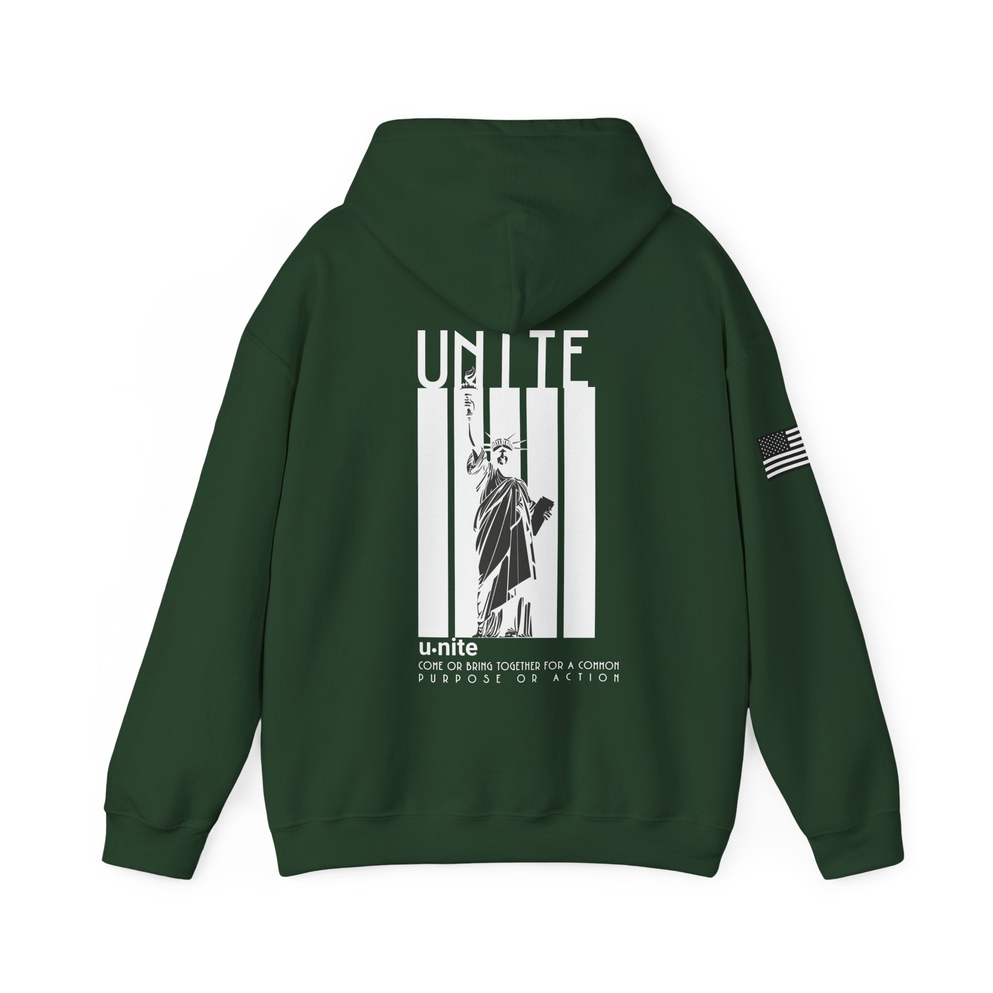 U-N-I-T-E Hoodie (White Writing)
