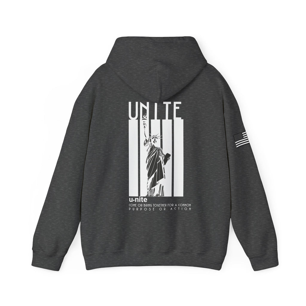U-N-I-T-E Hoodie (White Writing)