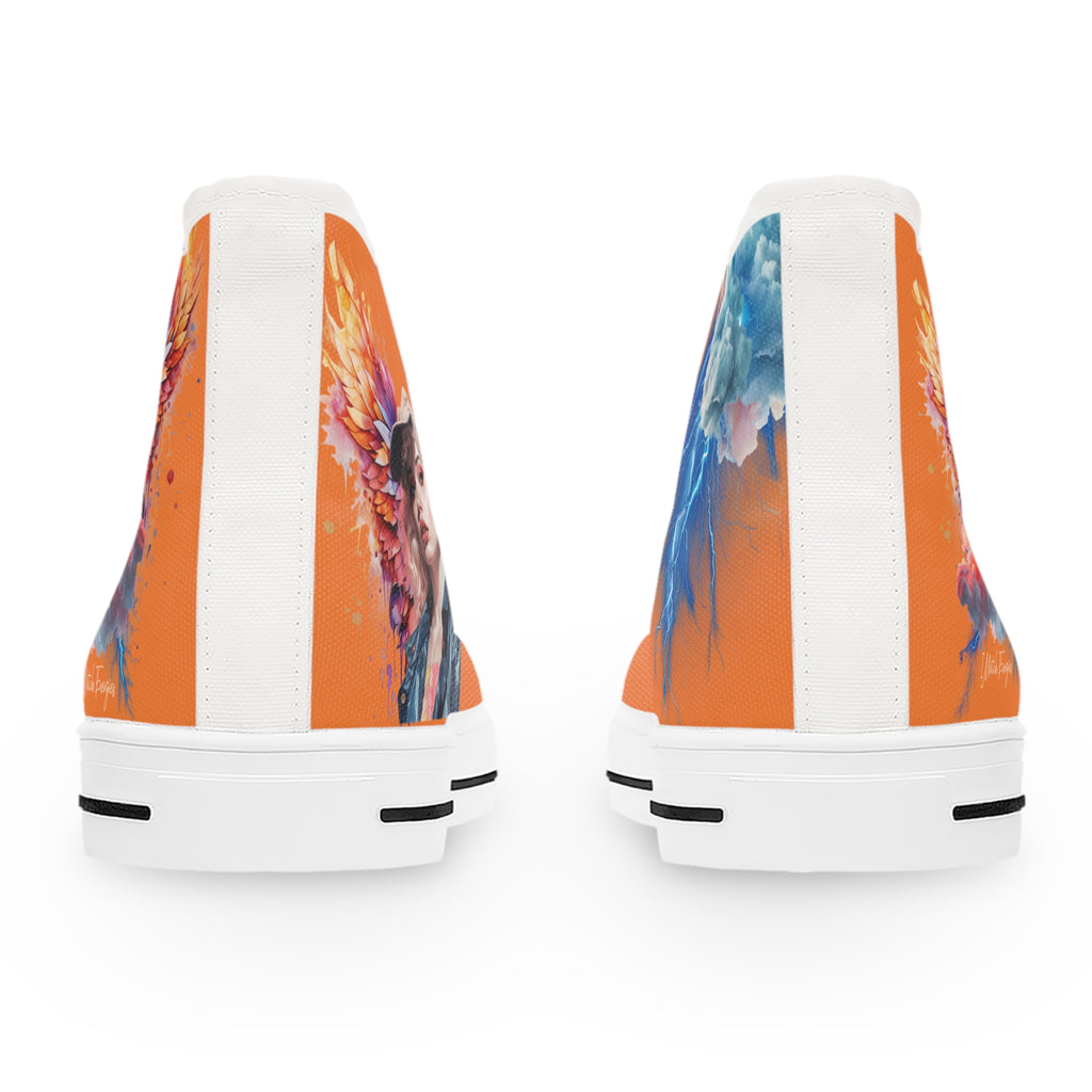 VIBE MATCH High Top Sneaker - Orange