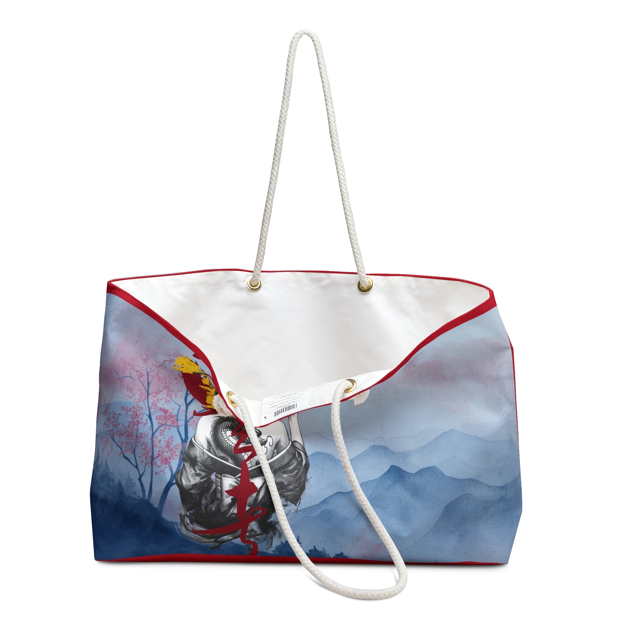 Mountain and Samurai Stylish Weekender Bag