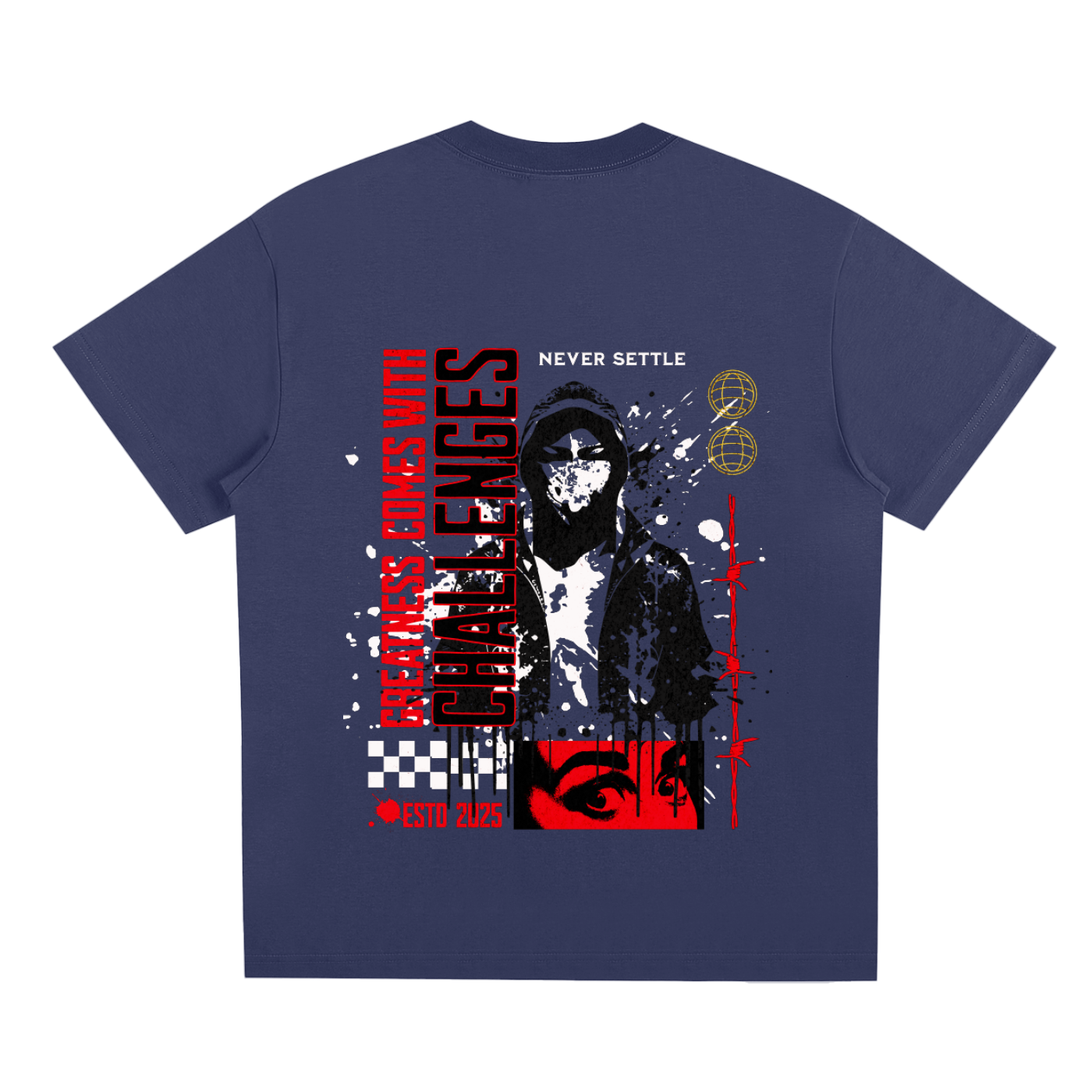 men's wear,woman's wear,everyday wear,never settle t-shirt,comfort wear,Urban Veil,trendsetter,statement piece,streetwear