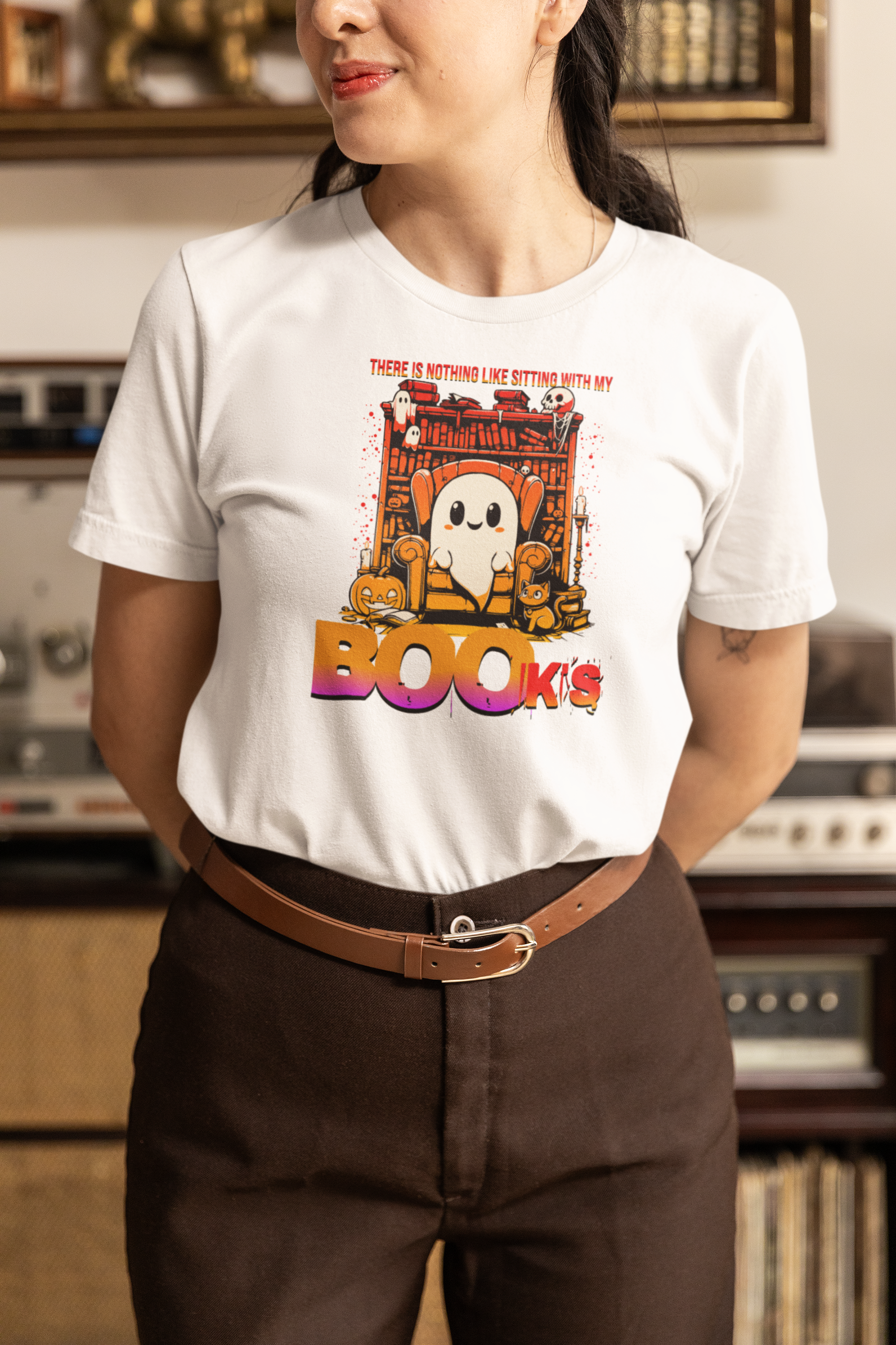 Cozy Ghost BOOk T-Shirt