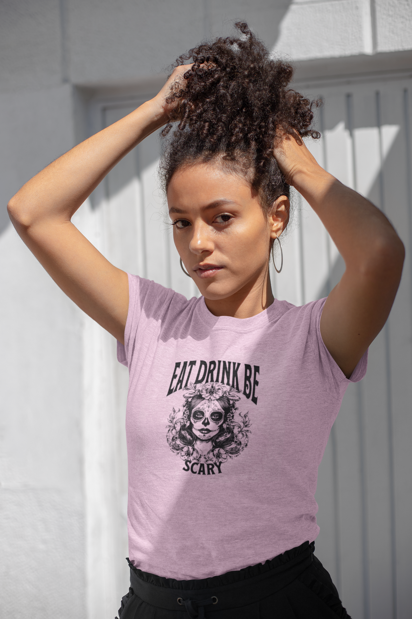 Garment-Dyed T-Shirt with Scary Design, Halloween Apparel, Unisex Tee, Festival Outfit, Spooky Gift, Casual Wear