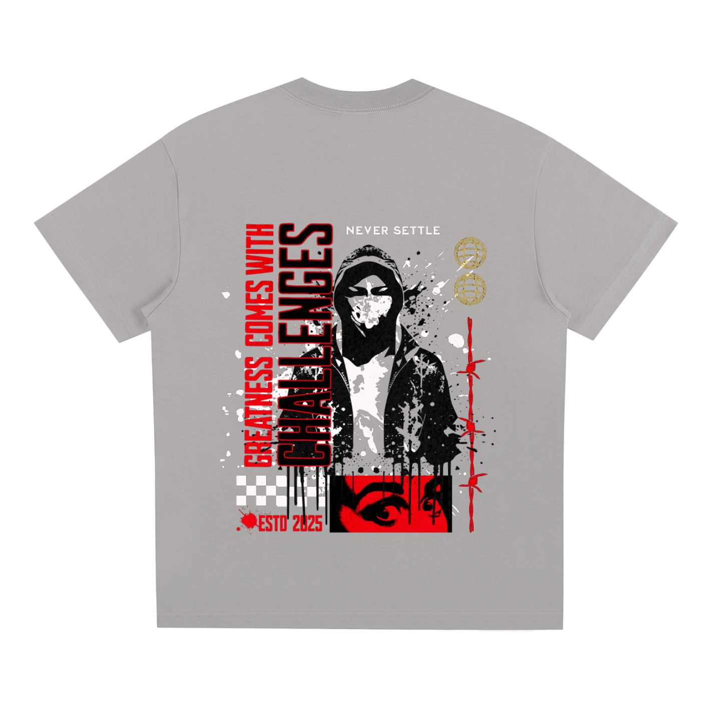 men's wear,woman's wear,everyday wear,never settle t-shirt,comfort wear,Urban Veil,trendsetter,statement piece,streetwear