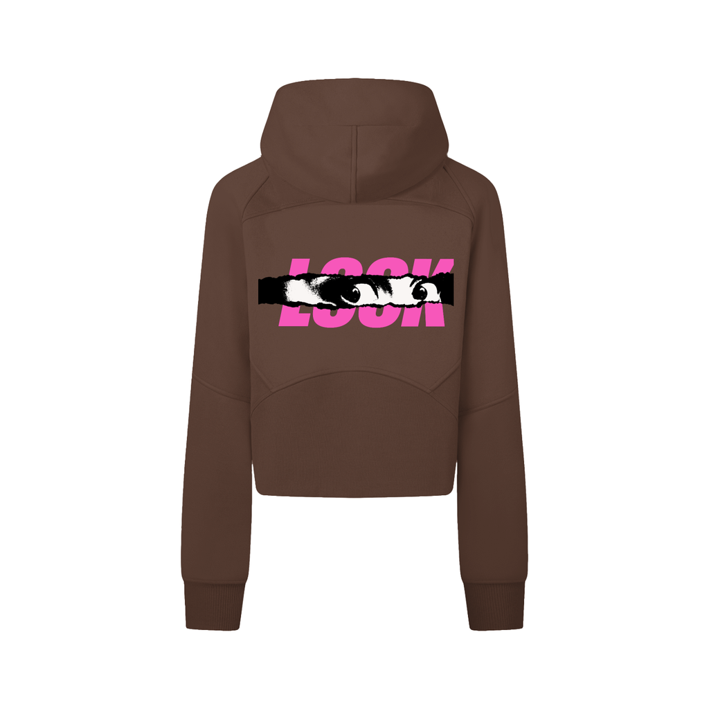LOOK Cropped Zip-Through Hoodie