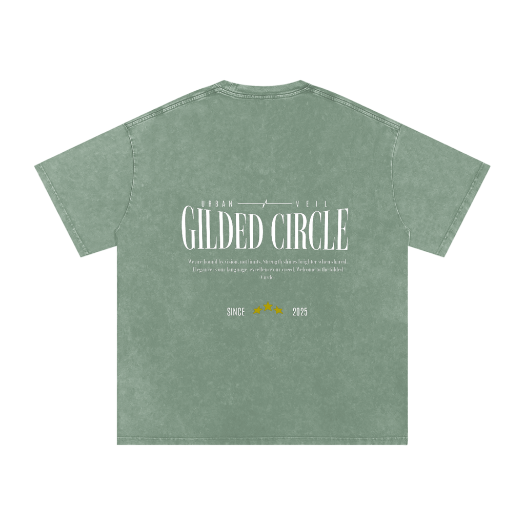 Gilded Circle Oversized Cotton T-Shirt
