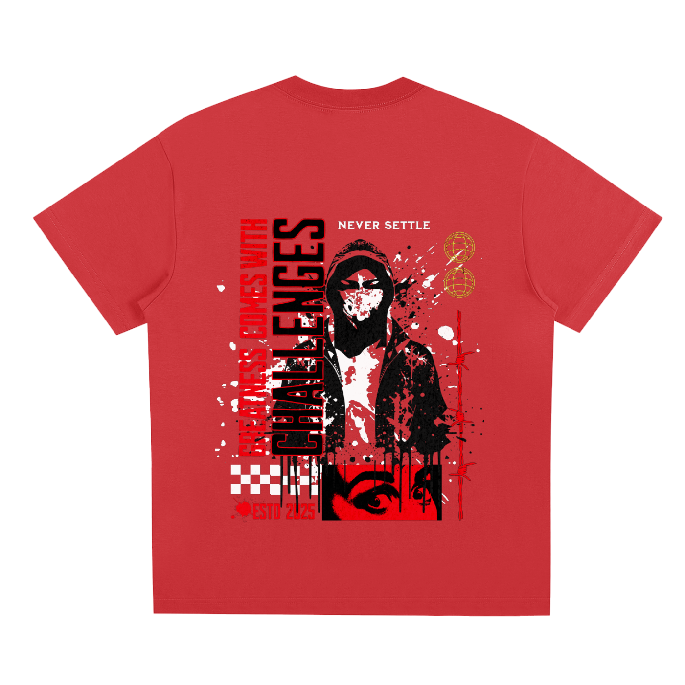men's wear,woman's wear,everyday wear,never settle t-shirt,comfort wear,Urban Veil,trendsetter,statement piece,streetwear