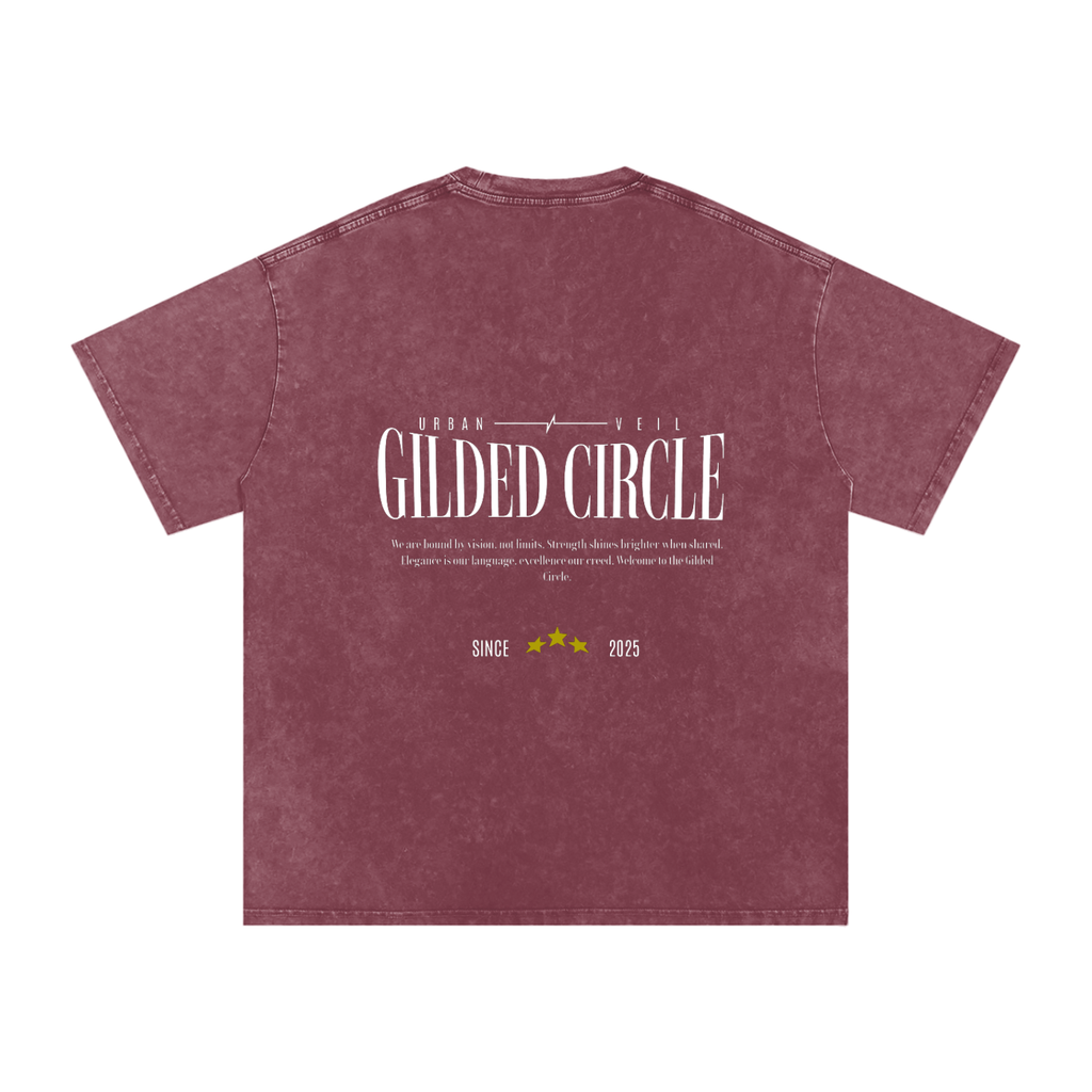 Gilded Circle Oversized Cotton T-Shirt