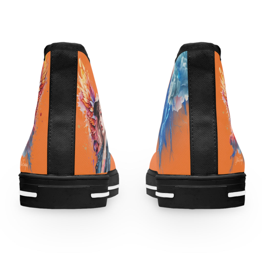 VIBE MATCH High Top Sneaker - Orange