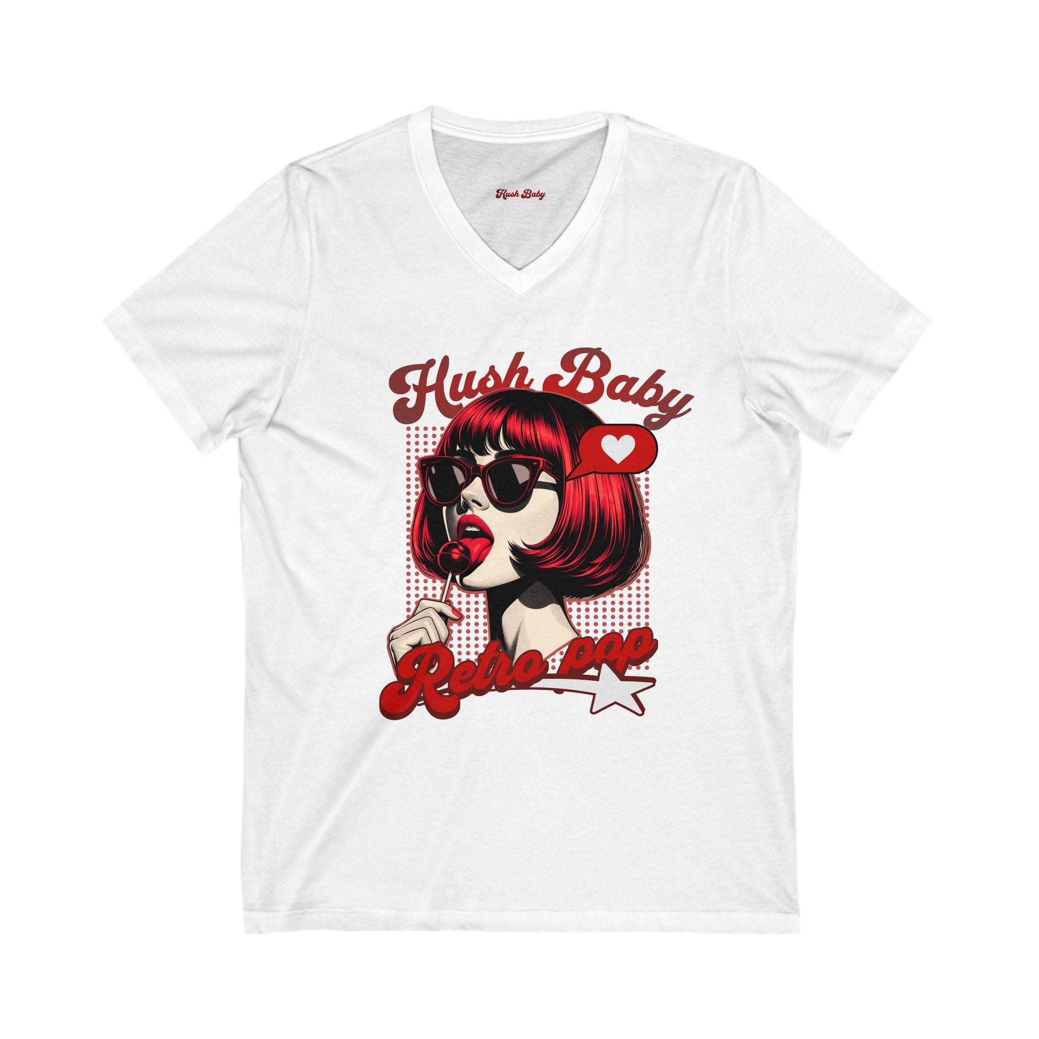 Hush Baby Retro Chic V-Neck Tee