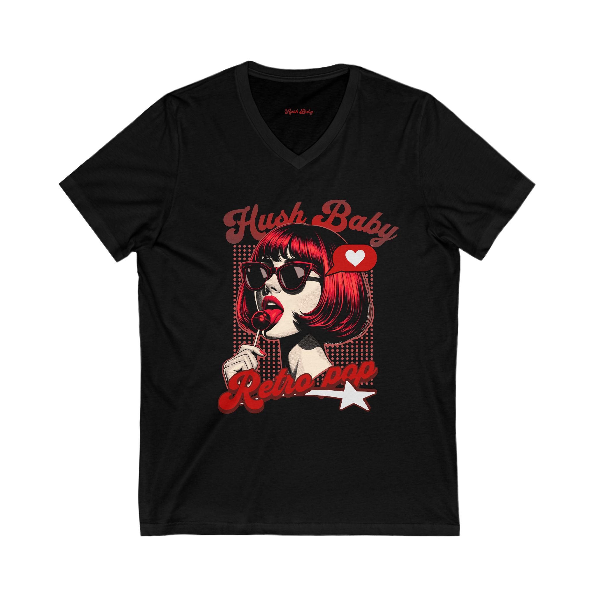Hush Baby Retro Chic V-Neck Tee