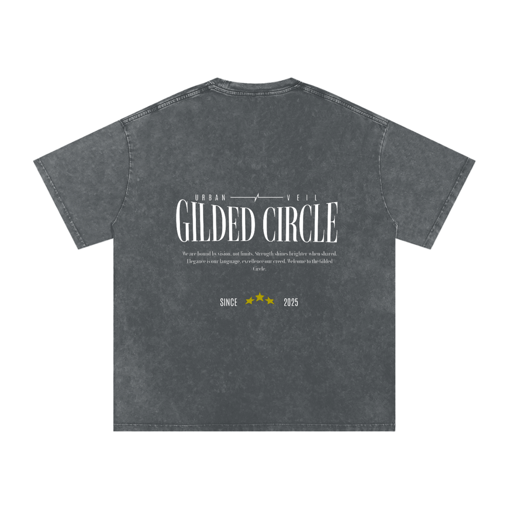 Gilded Circle Oversized Cotton T-Shirt