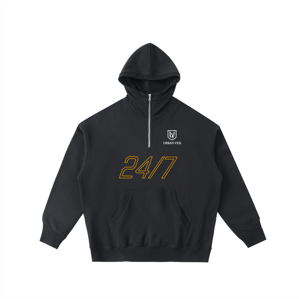 The Deke Big Hood Half-Zip Fleece Hoodie