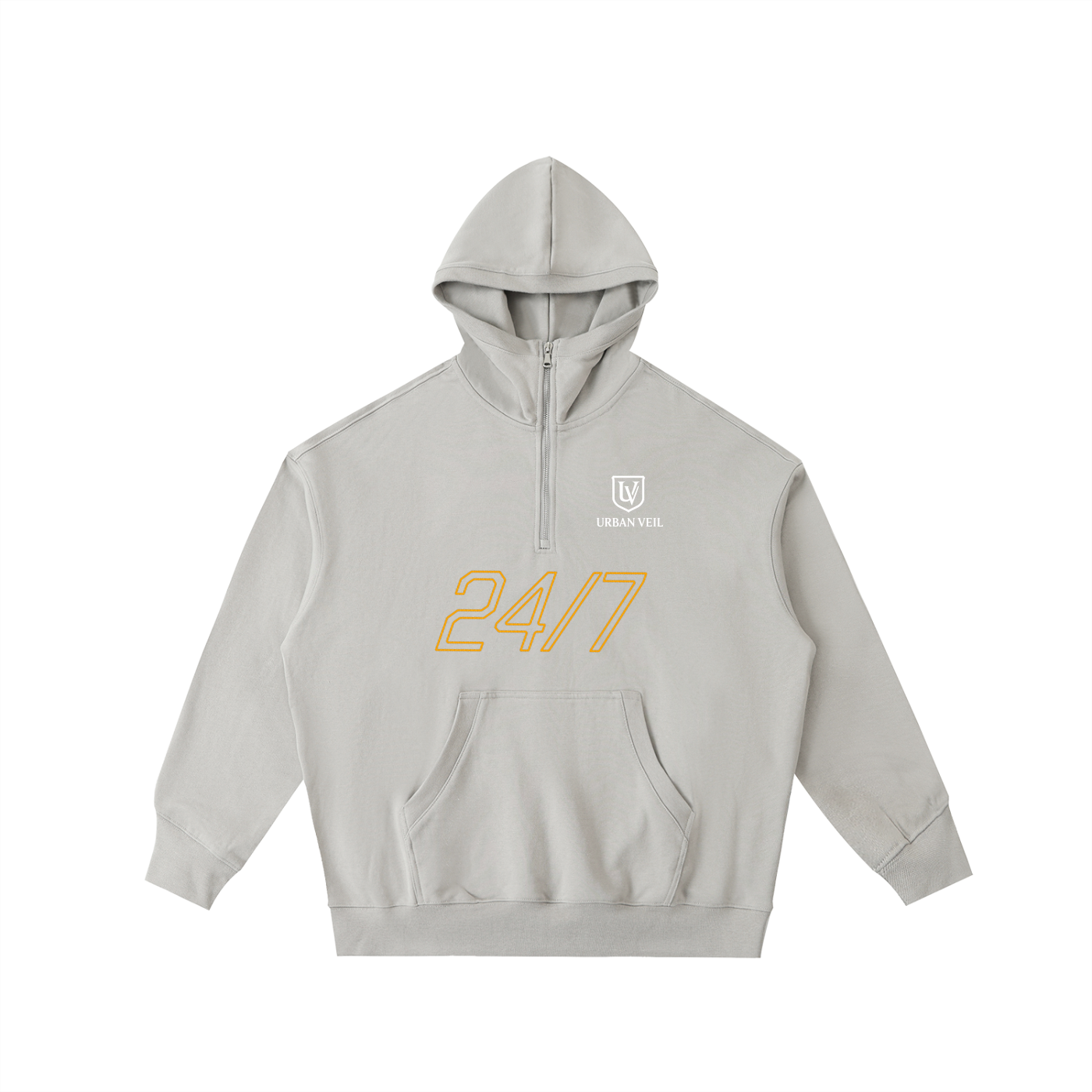 The Deke Big Hood Half-Zip Fleece Hoodie