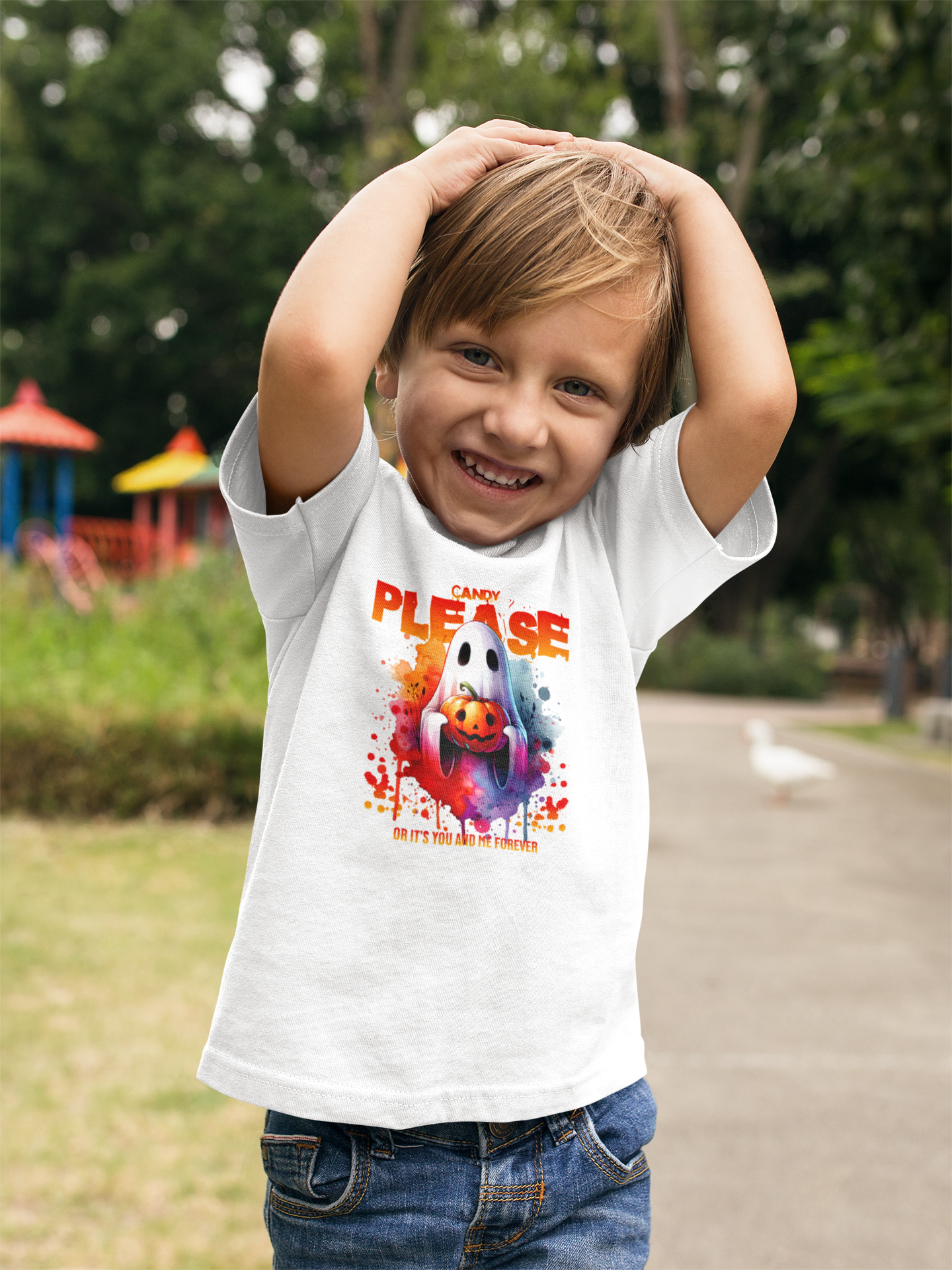 Candy Please Halloween Shrit - Toddler