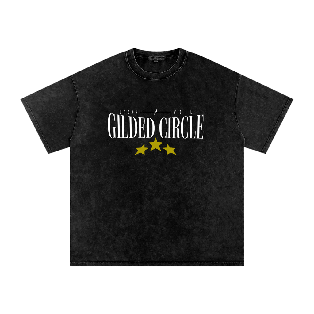 Gilded Circle Oversized Cotton T-Shirt