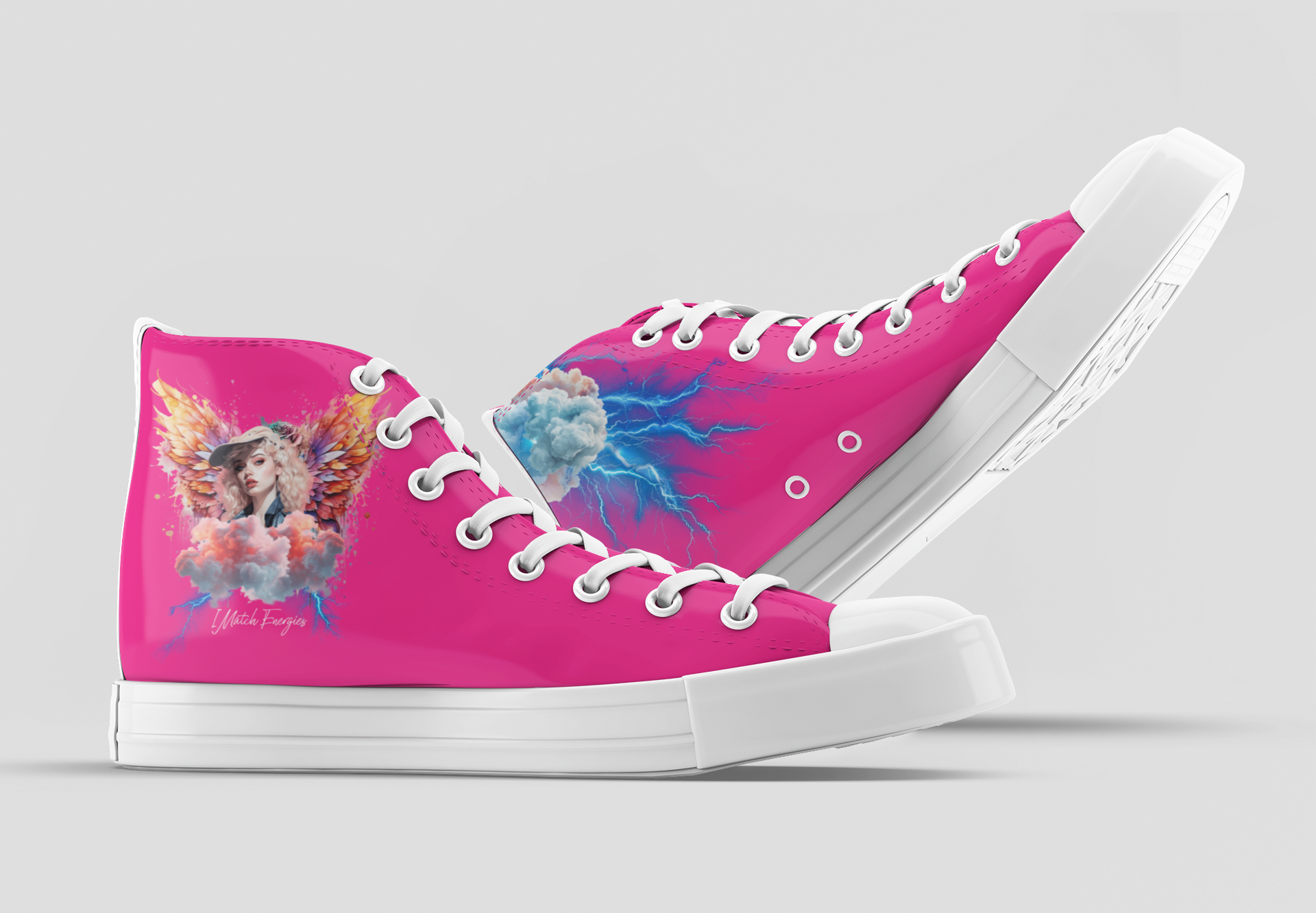 VIBE MATCH High Top Sneaker - Pink