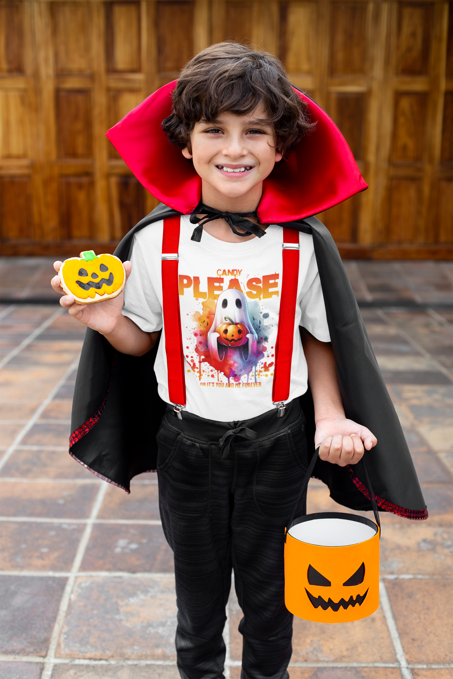 Candy Please Halloween T-Shrit - Youth
